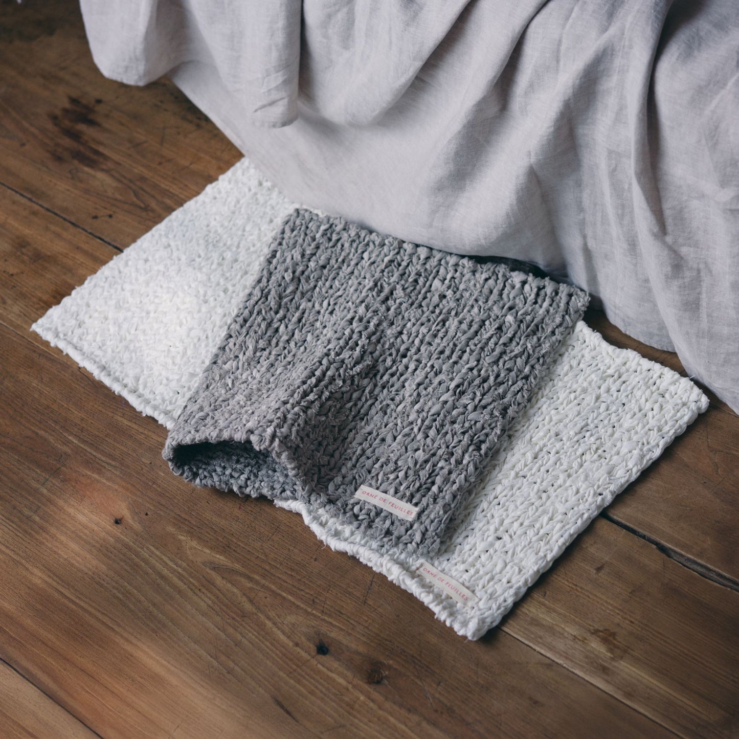 fog linen work × Orné de Feuilles 別注ニットフロアマット