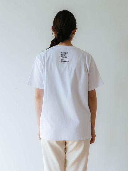 LA VIE EST AVENTURE フレンチプリントTシャツ