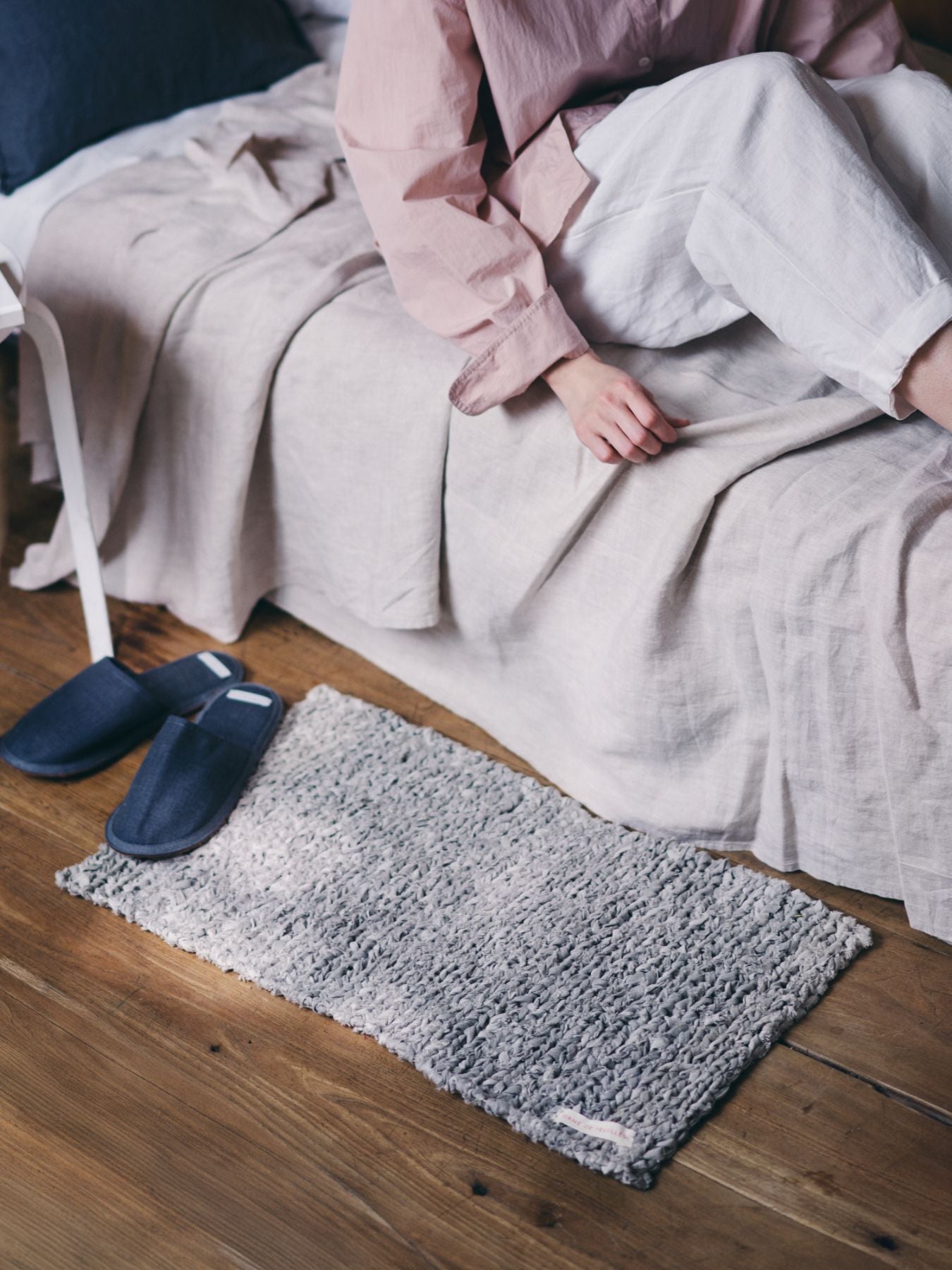 fog linen work × Orné de Feuilles 別注ニットフロアマット