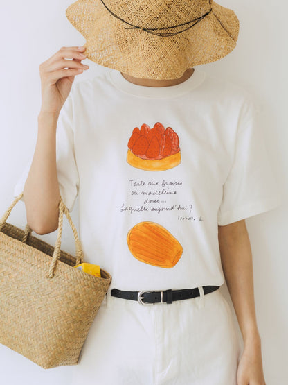 isabelle boinot × Orné de Feuilles Tシャツ
