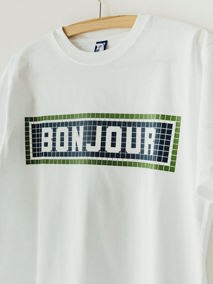 LA VIE EST AVENTURE フレンチプリントTシャツ