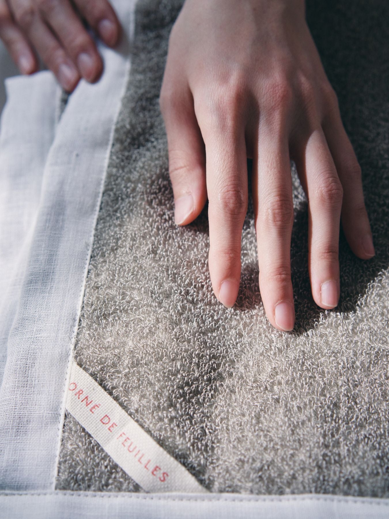 fog linen work × Orné de Feuilles 別注リネンパイルバスマット