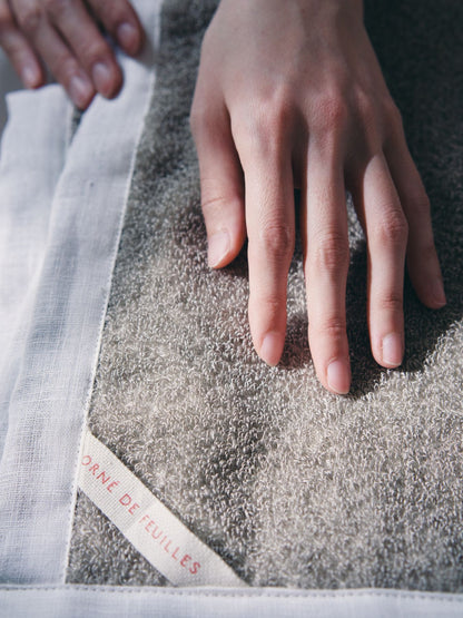fog linen work × Orné de Feuilles 別注リネンパイルバスマット