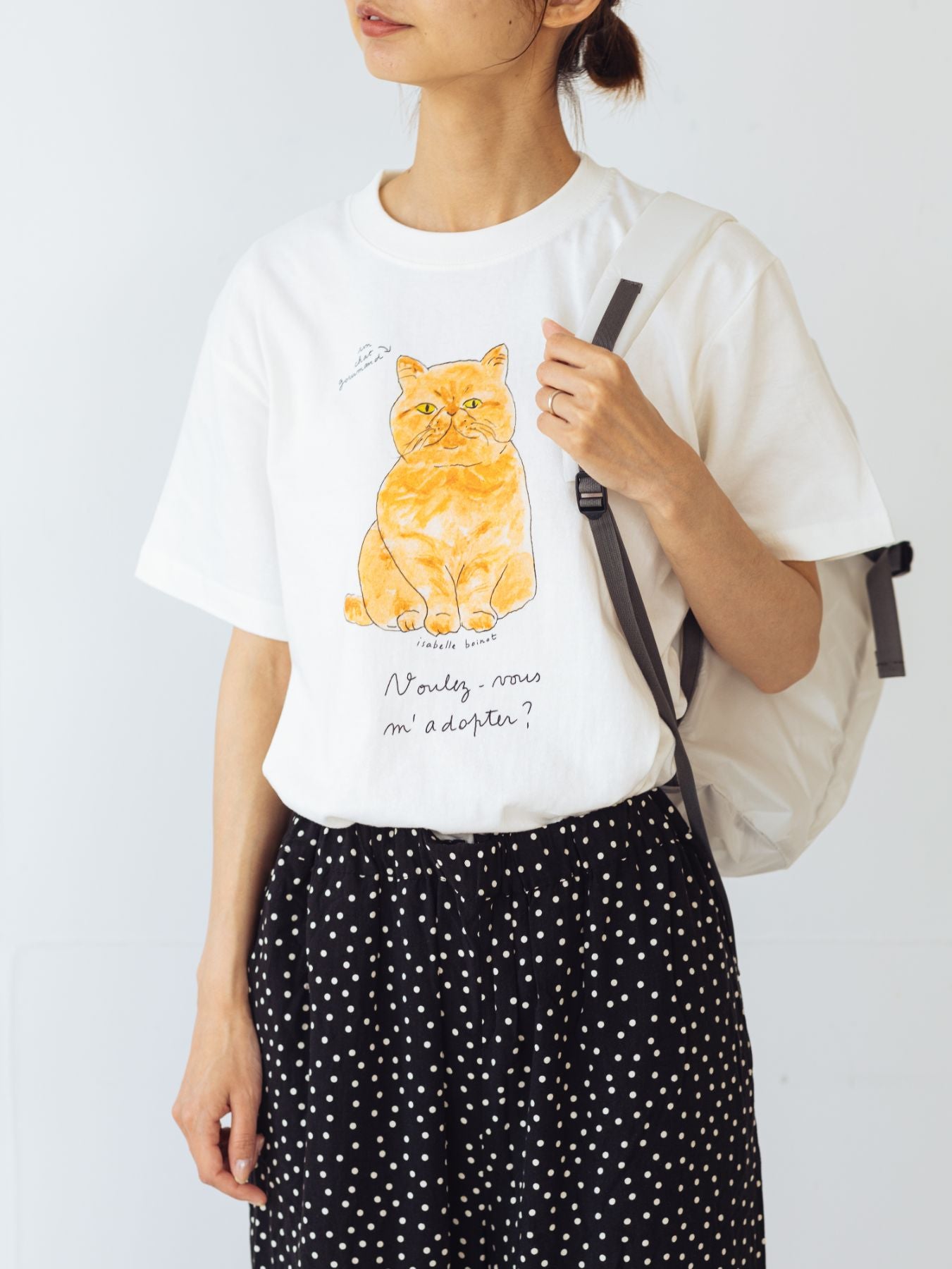 isabelle boinot × Orné de Feuilles Tシャツ