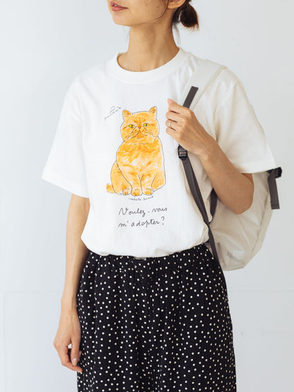 isabelle boinot × Orné de Feuilles Tシャツ