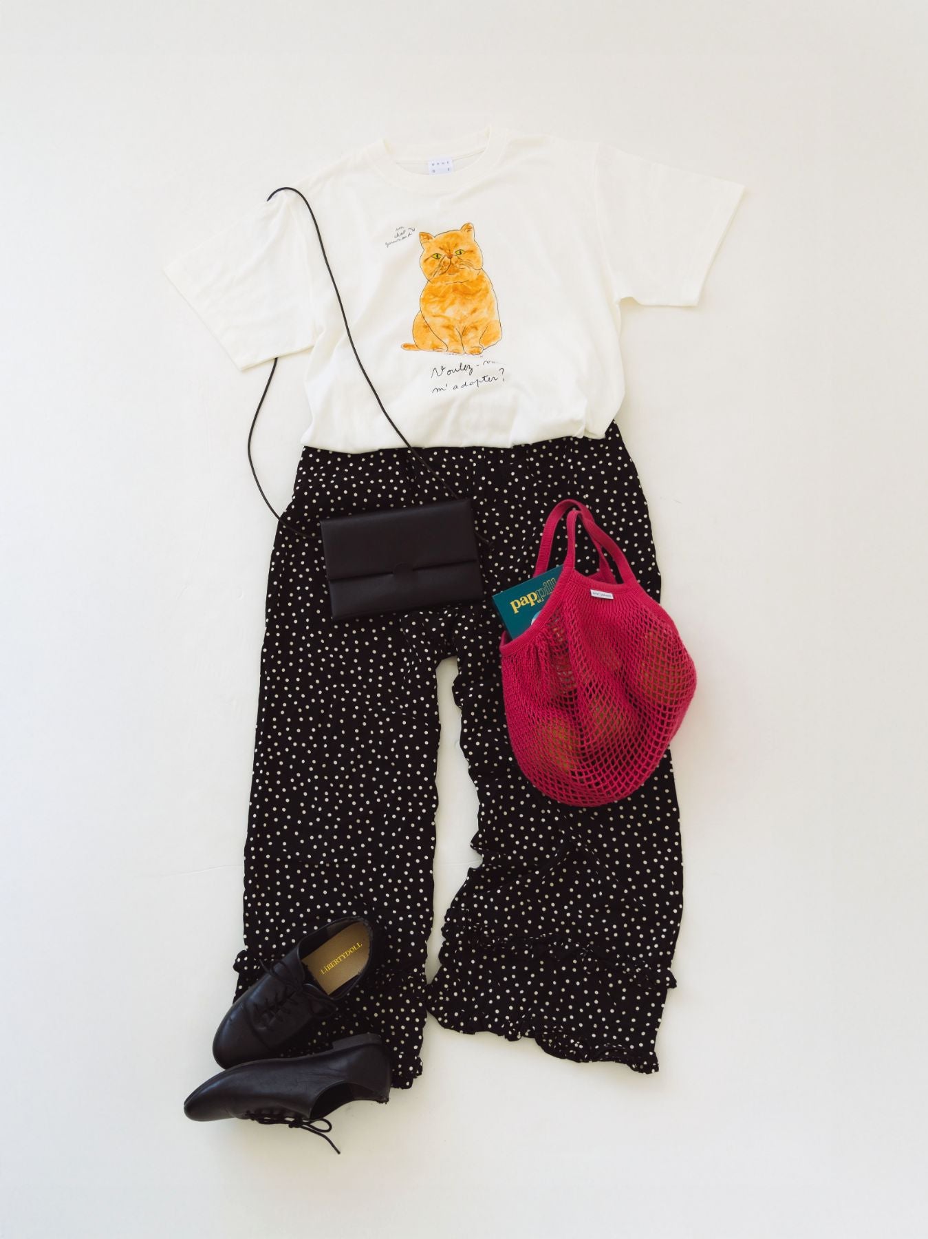 isabelle boinot × Orné de Feuilles Tシャツ