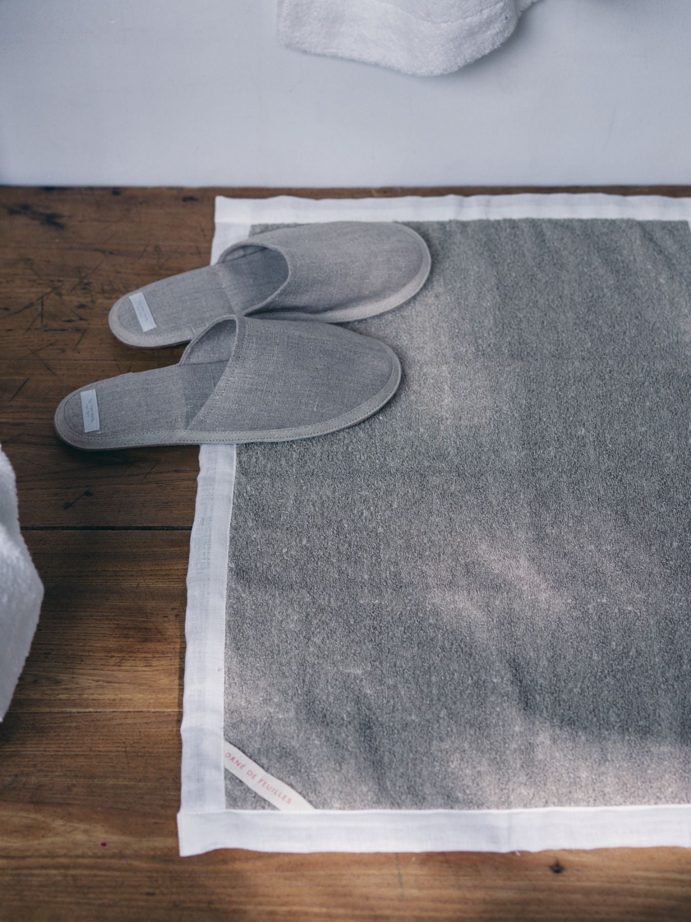fog linen work × Orné de Feuilles 別注リネンパイルバスマット