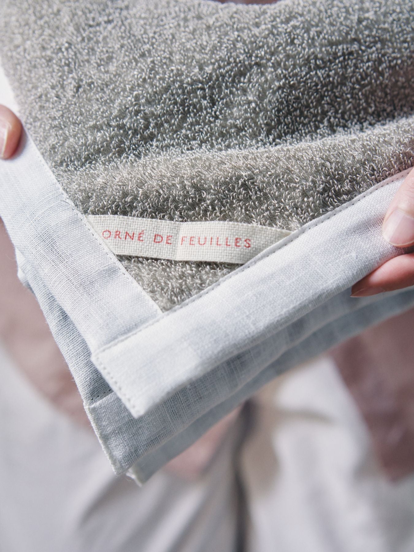 fog linen work × Orné de Feuilles 別注リネンパイルバスマット