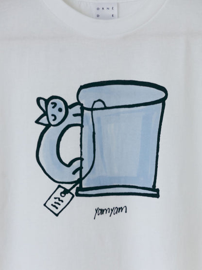 yamyam × Orné de Feuilles ビッグシルエットTシャツ