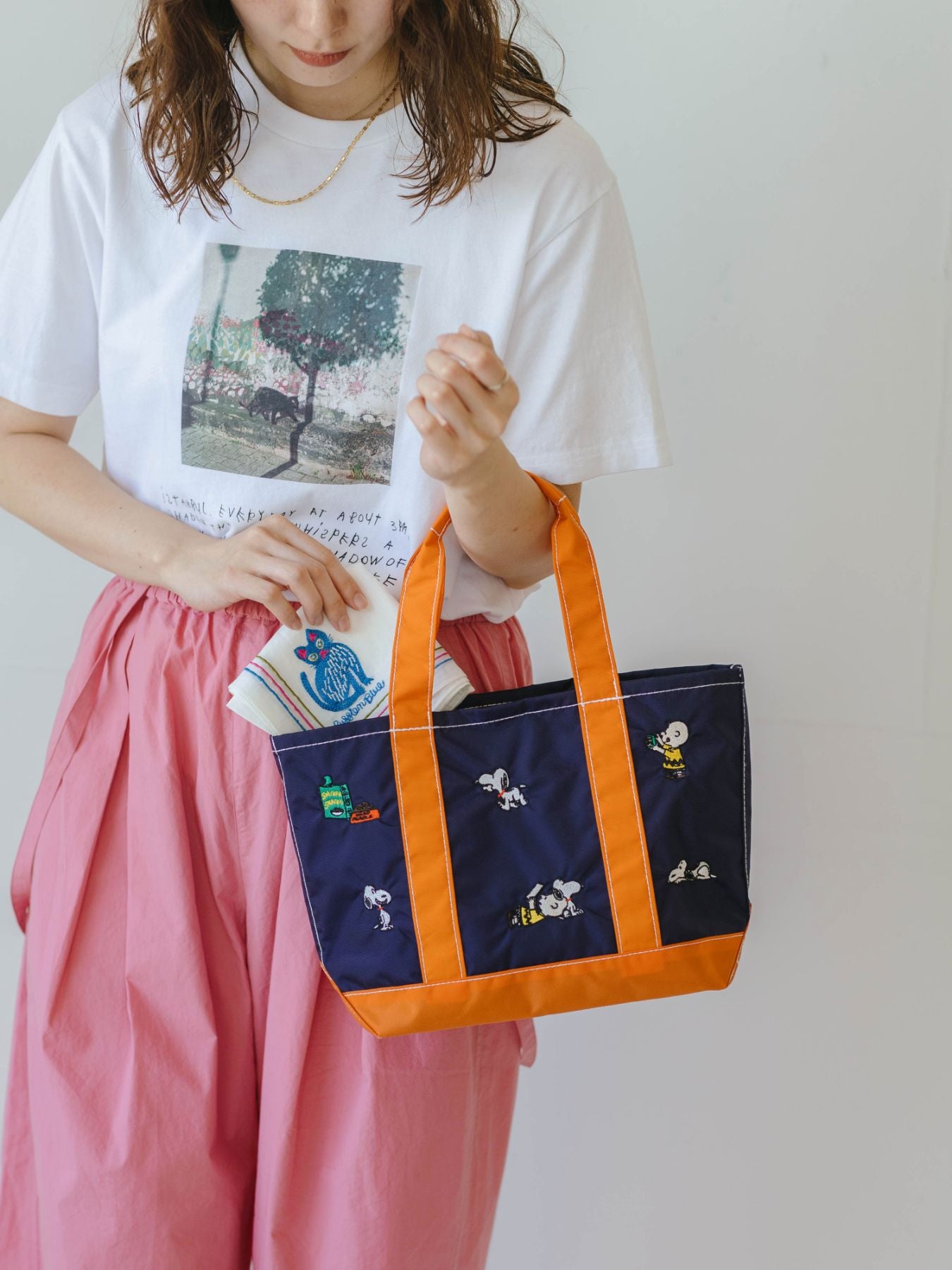 PEANUTS 刺繍トートバッグ