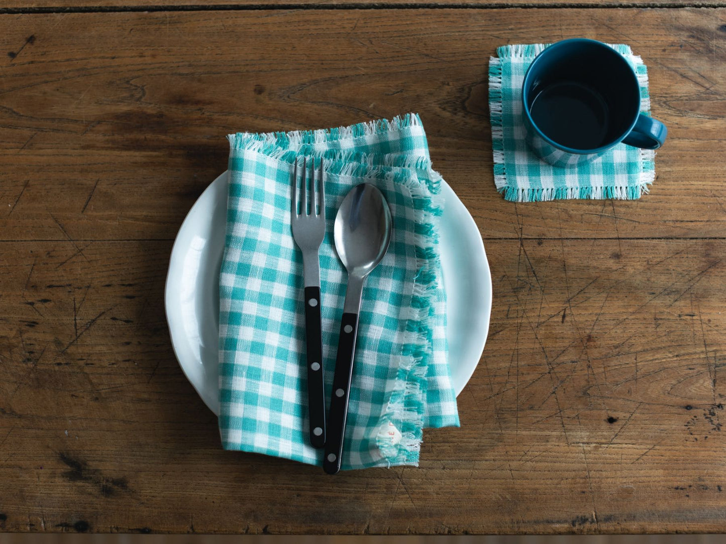 fog linen work × Orné de Feuilles キッチンクロス