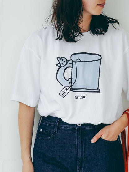 yamyam × Orné de Feuilles ビッグシルエットTシャツ