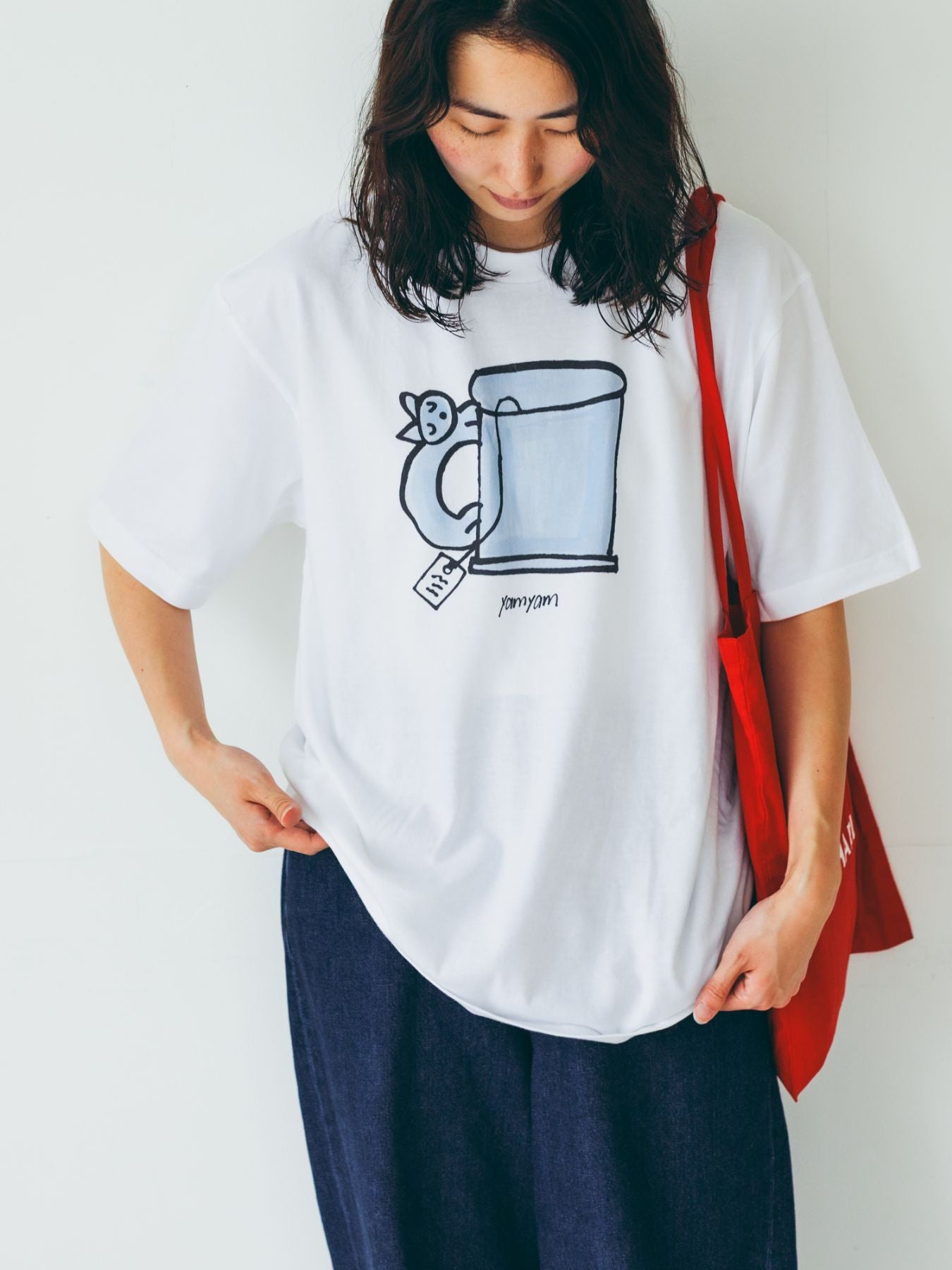yamyam × Orné de Feuilles ビッグシルエットTシャツ