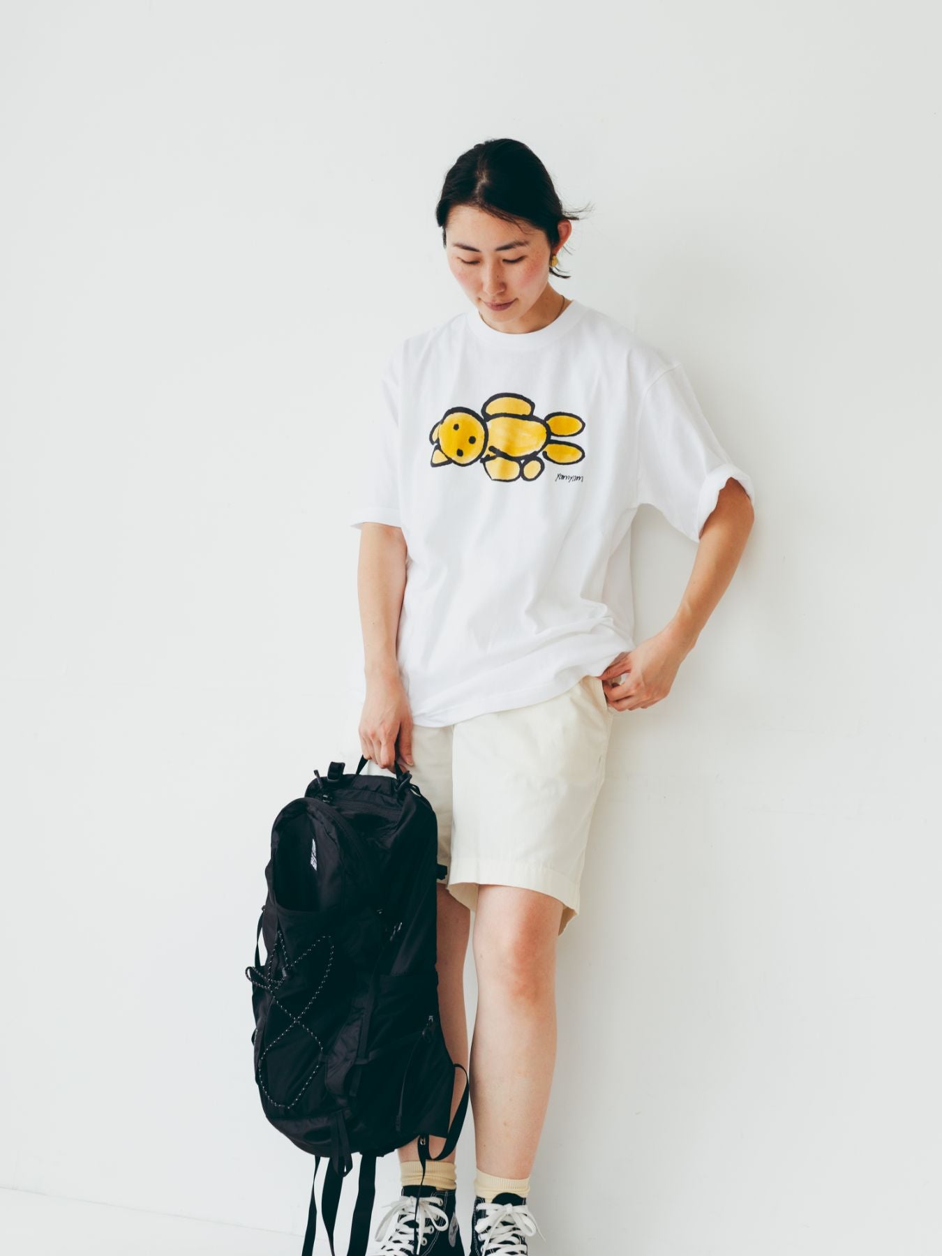 yamyam × Orné de Feuilles ビッグシルエットTシャツ