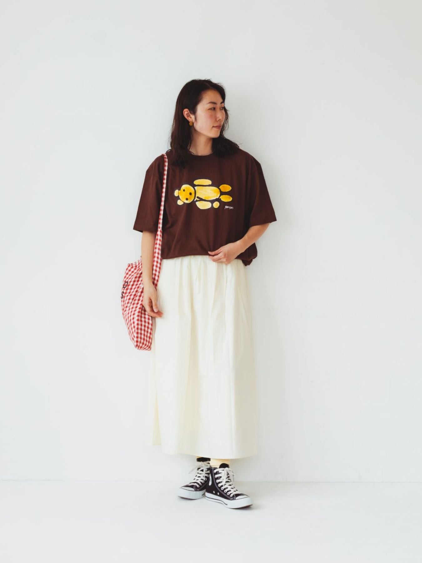 yamyam × Orné de Feuilles ビッグシルエットTシャツ