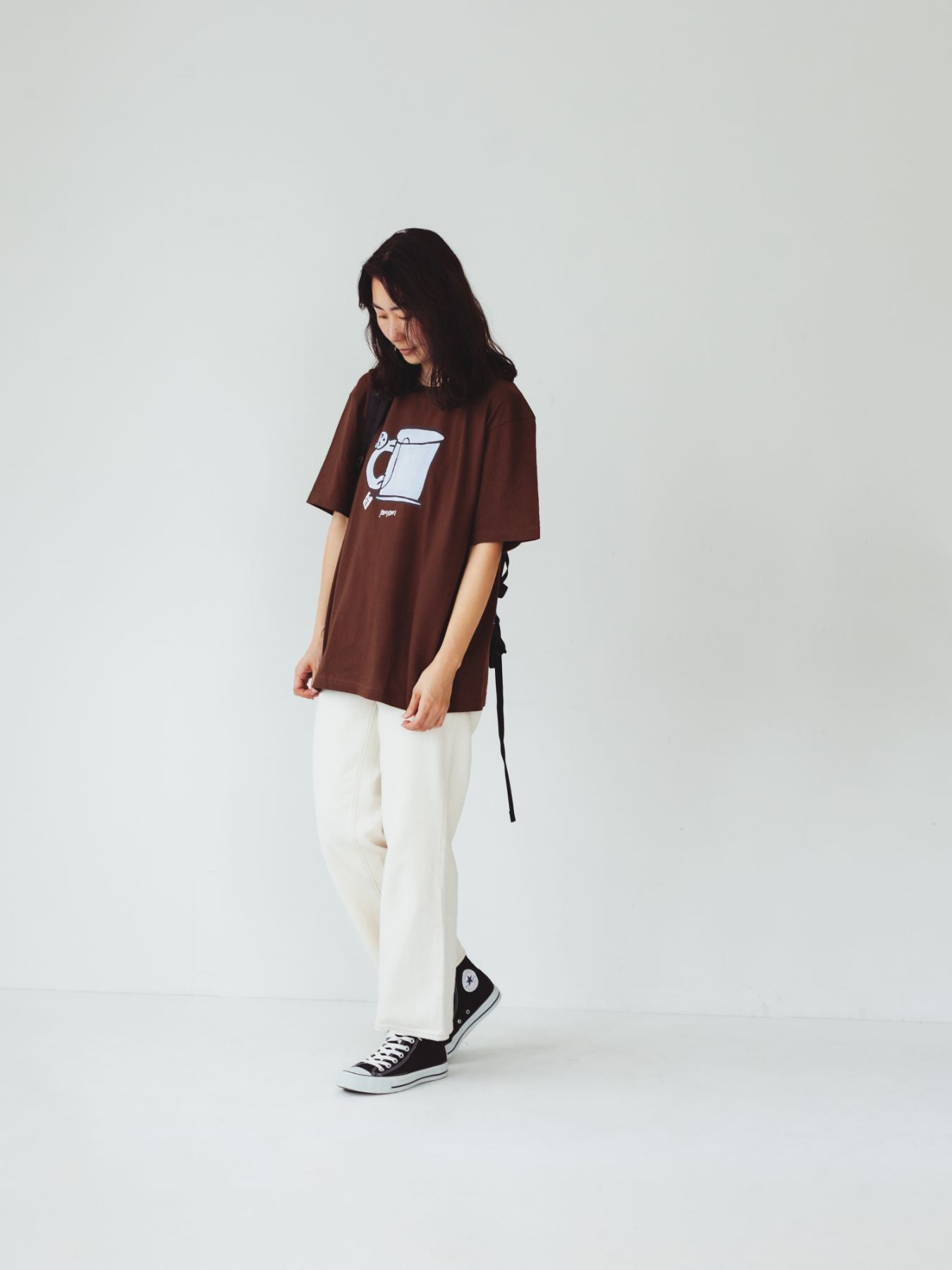 yamyam × Orné de Feuilles ビッグシルエットTシャツ