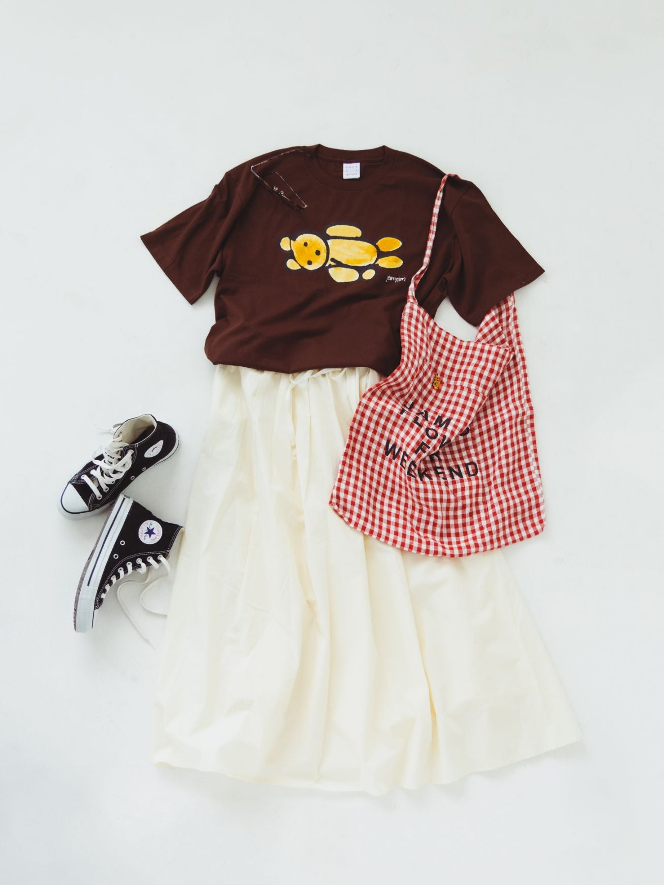 yamyam × Orné de Feuilles ビッグシルエットTシャツ