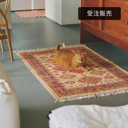 【受注販売】ヴィンテージ調プリントラグ（93×147cm）