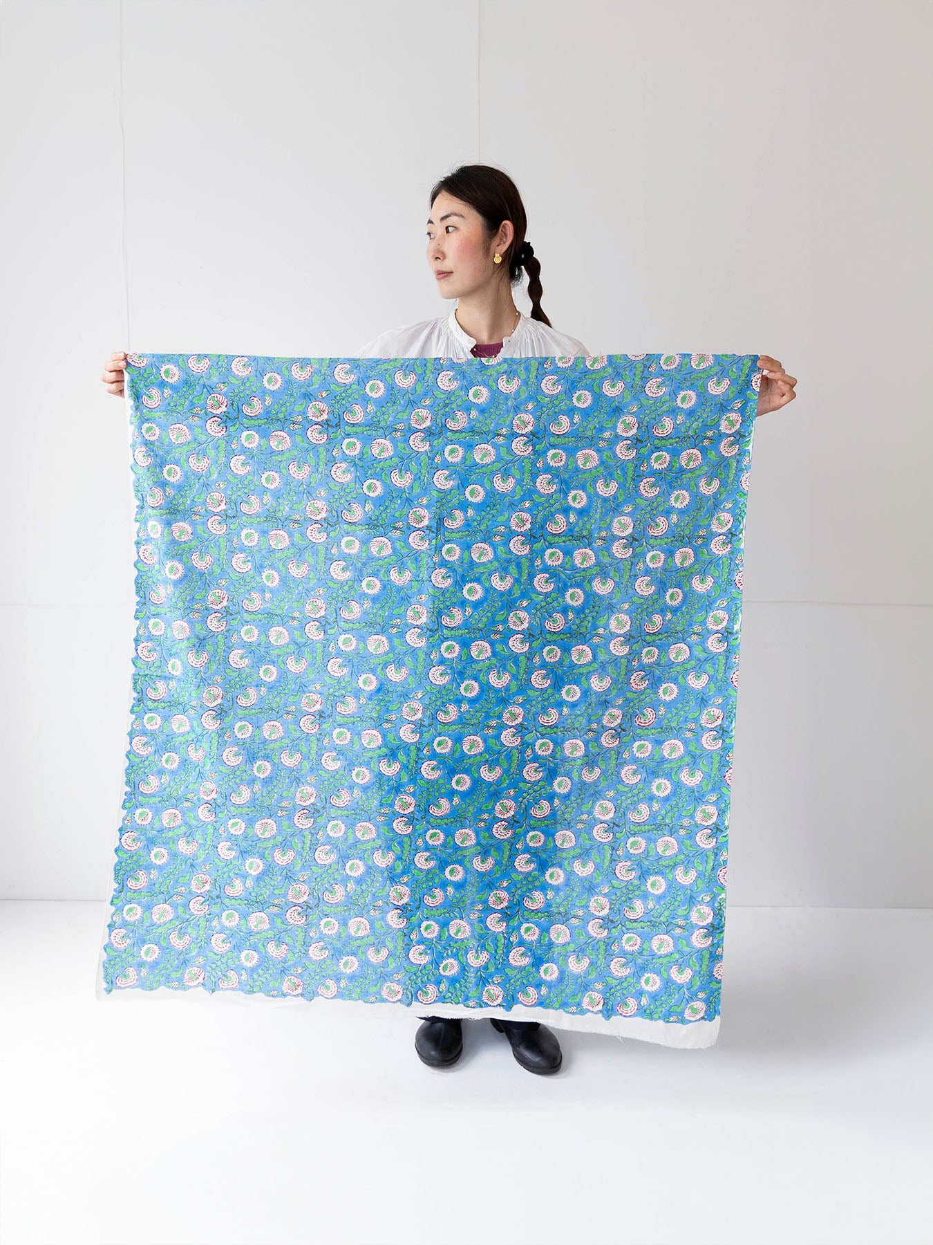 カットクロス ブロックプリント（約100cm角）