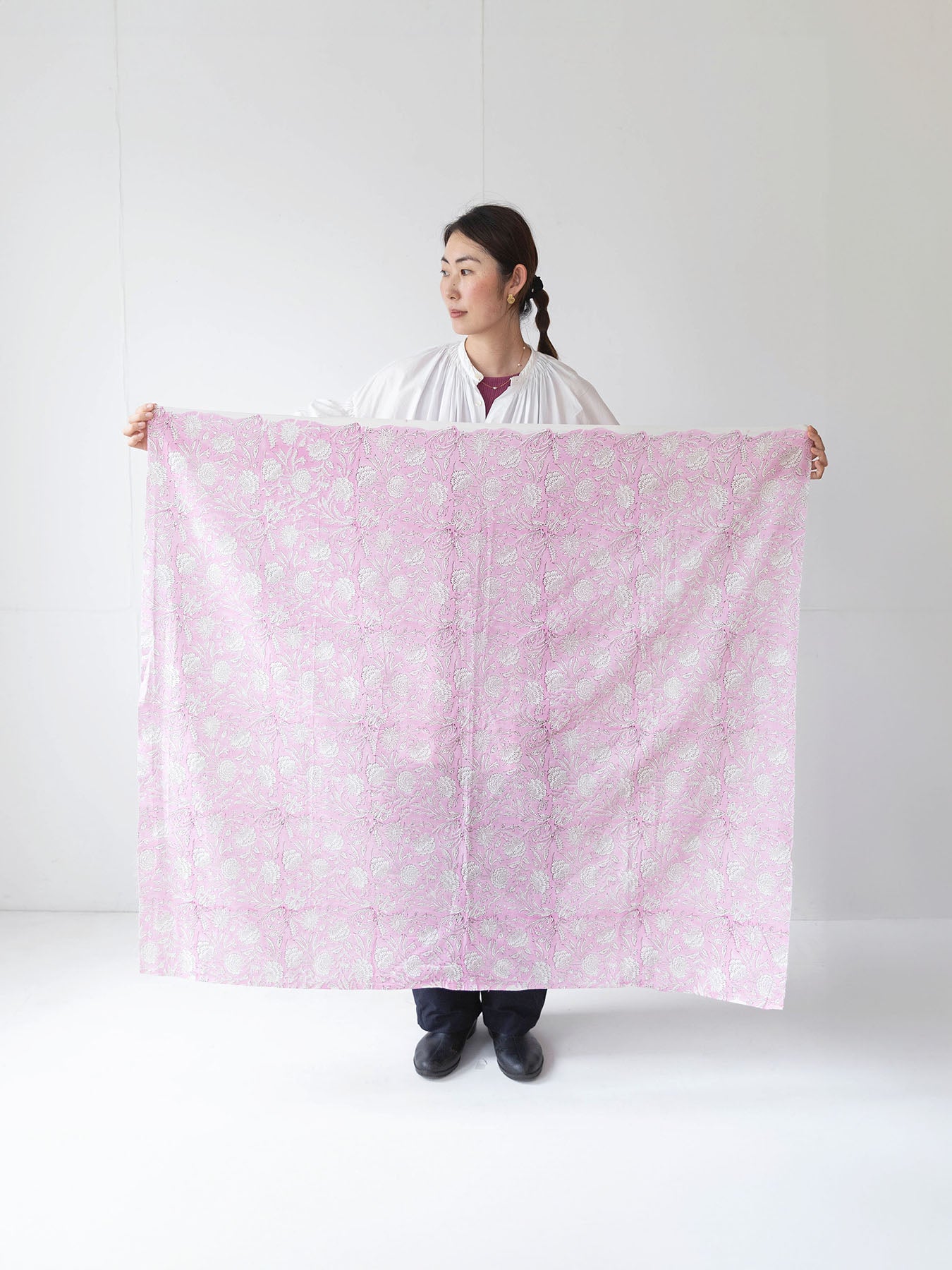 カットクロス ブロックプリント（約100cm角）