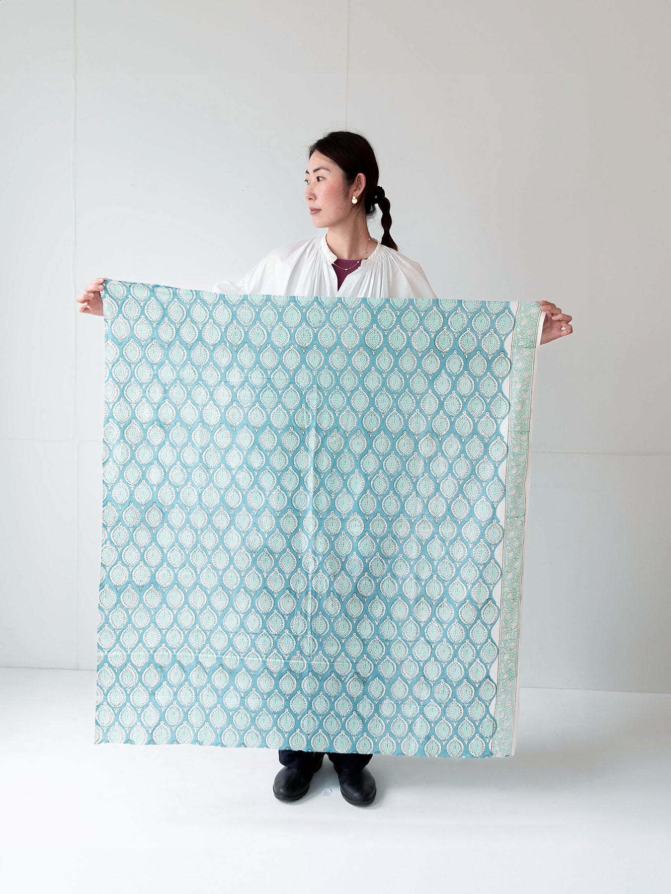 カットクロス ブロックプリント（約100cm角）
