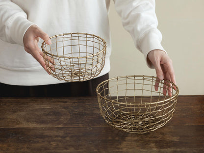 fog linen work ワイヤーバスケット