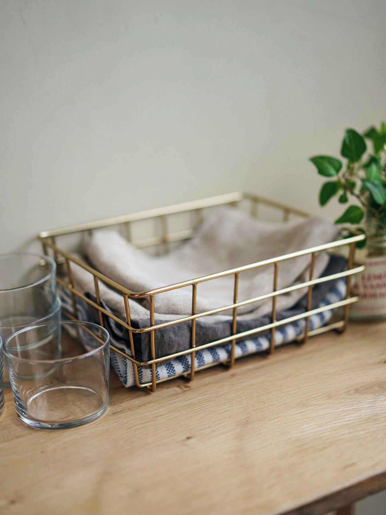 fog linen work ワイヤーバスケット
