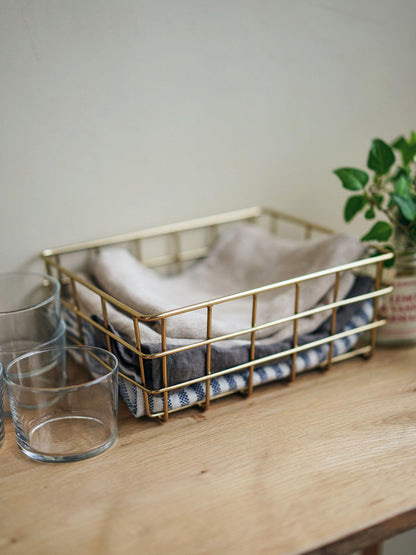 fog linen work ワイヤーバスケット