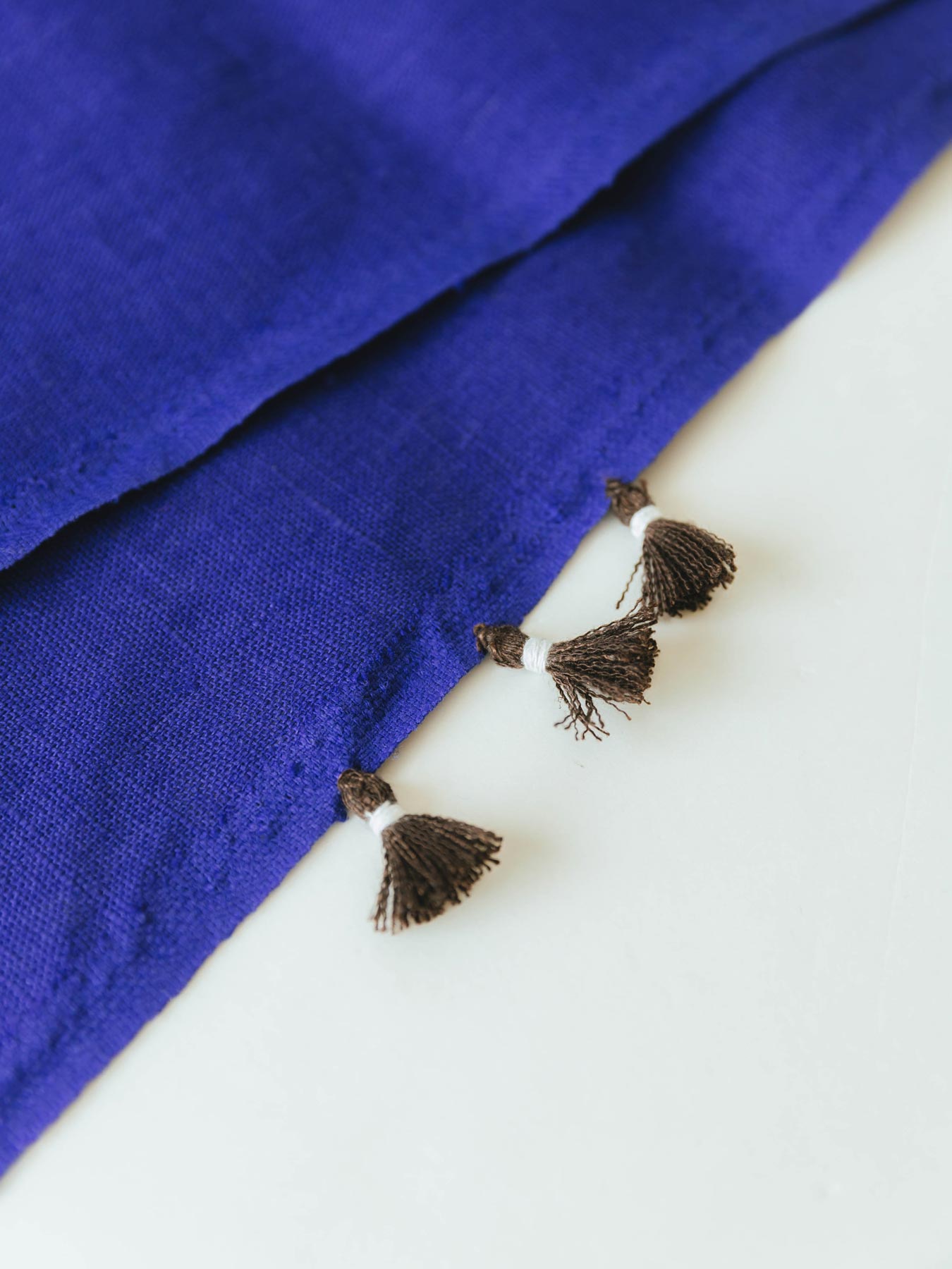 fog linen work × Orné de Feuilles リネンブランケット