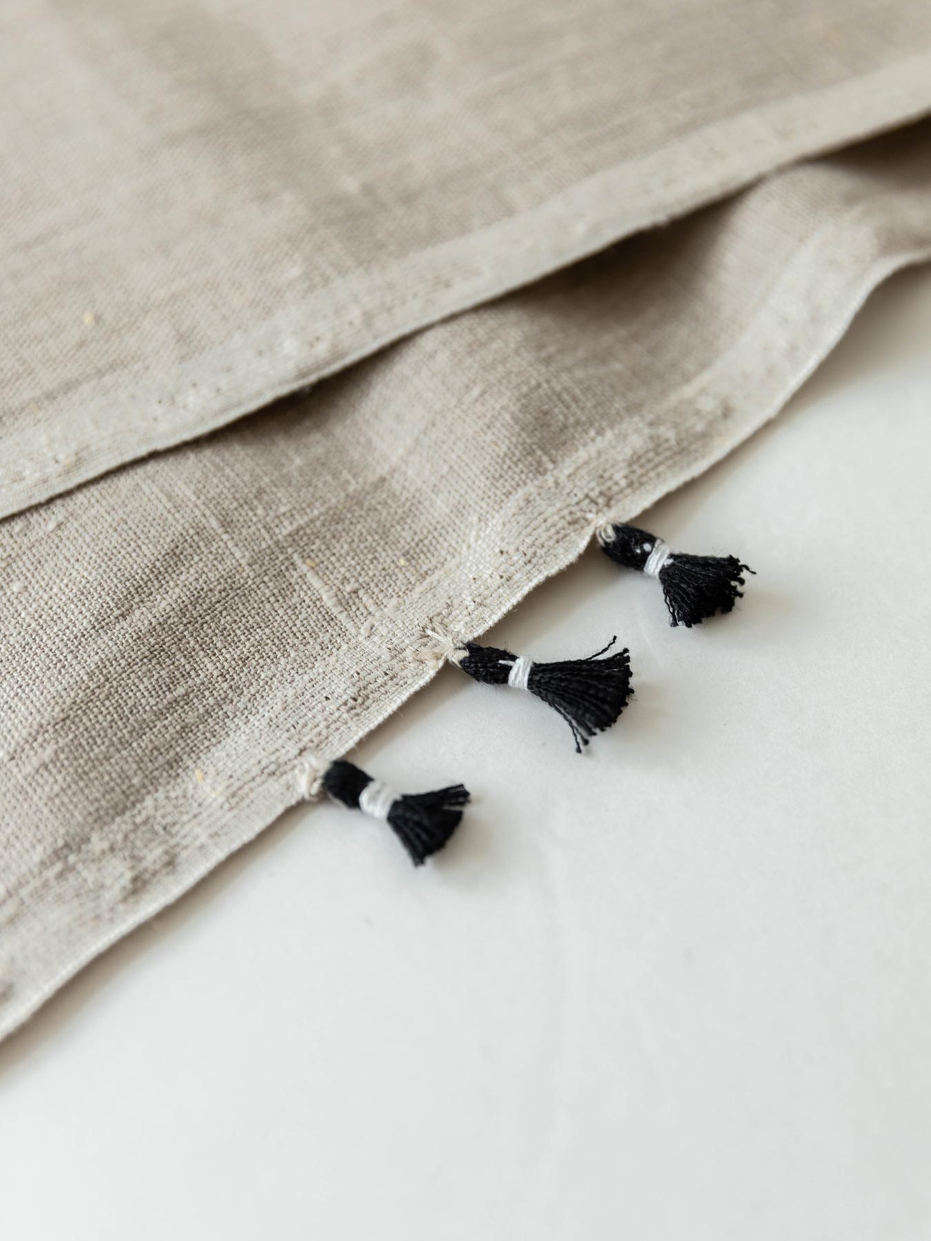 fog linen work × Orné de Feuilles リネンブランケット