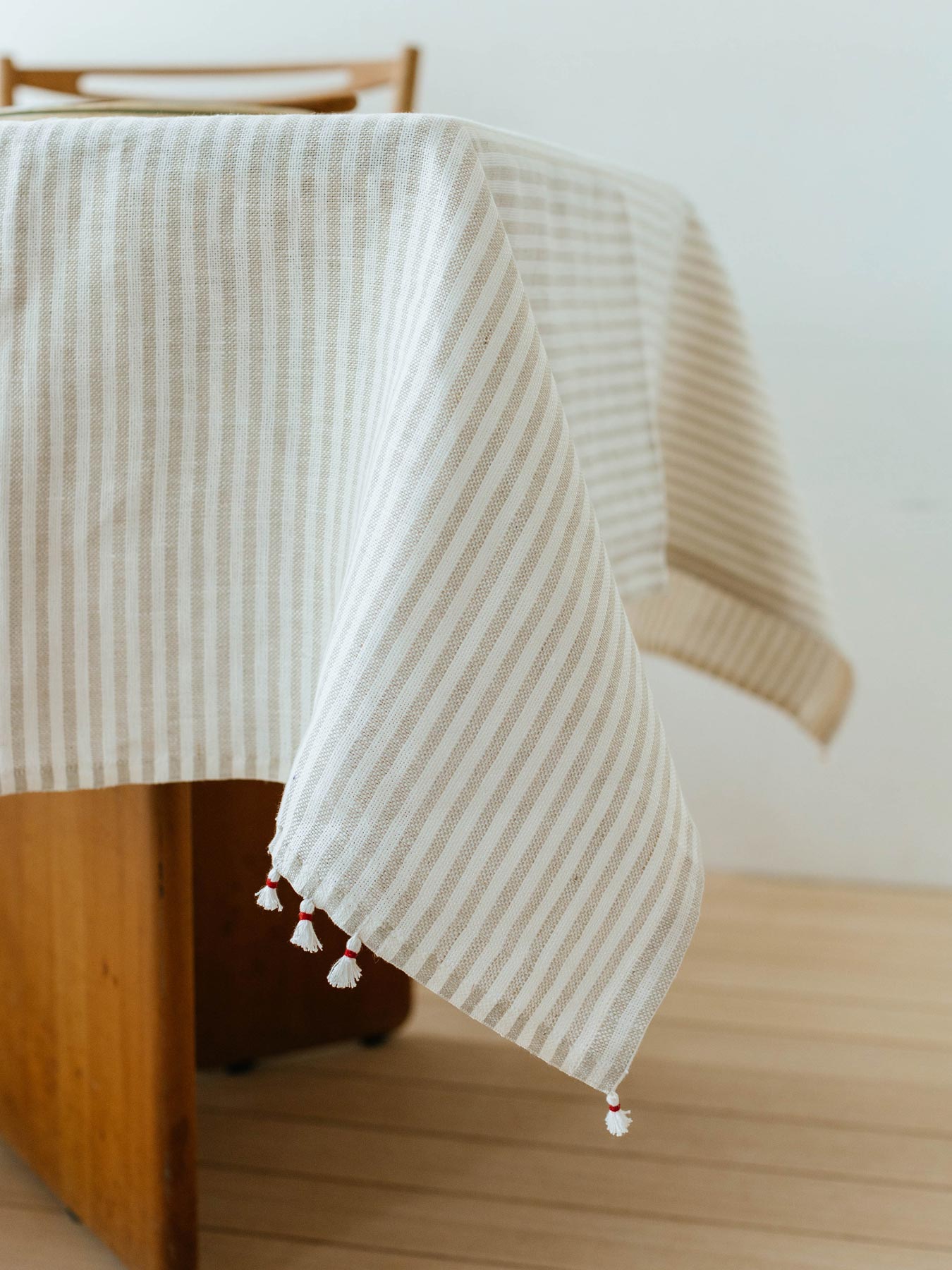 fog linen work × Orné de Feuilles リネンブランケット