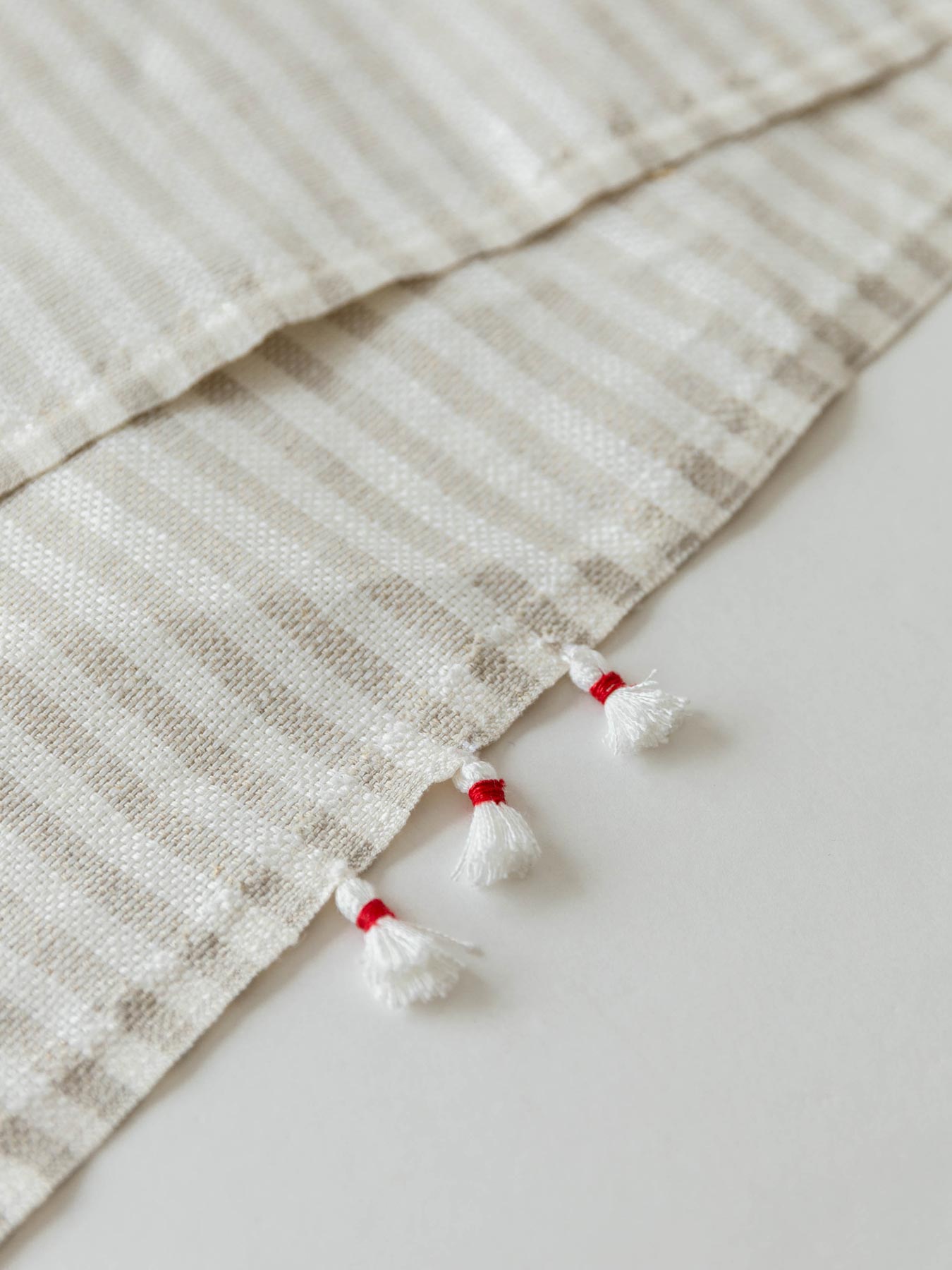 fog linen work × Orné de Feuilles リネンブランケット