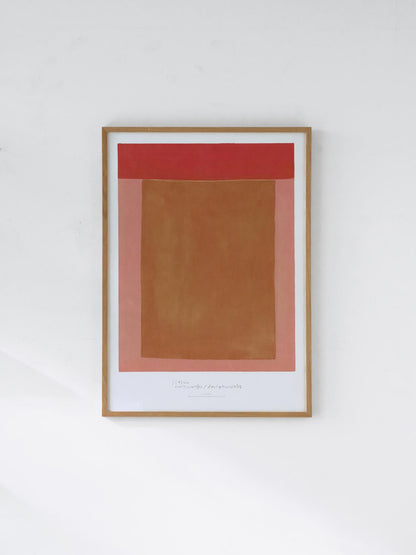 jitsu オリジナルポスター／color composition／pink（50cm×70cm）