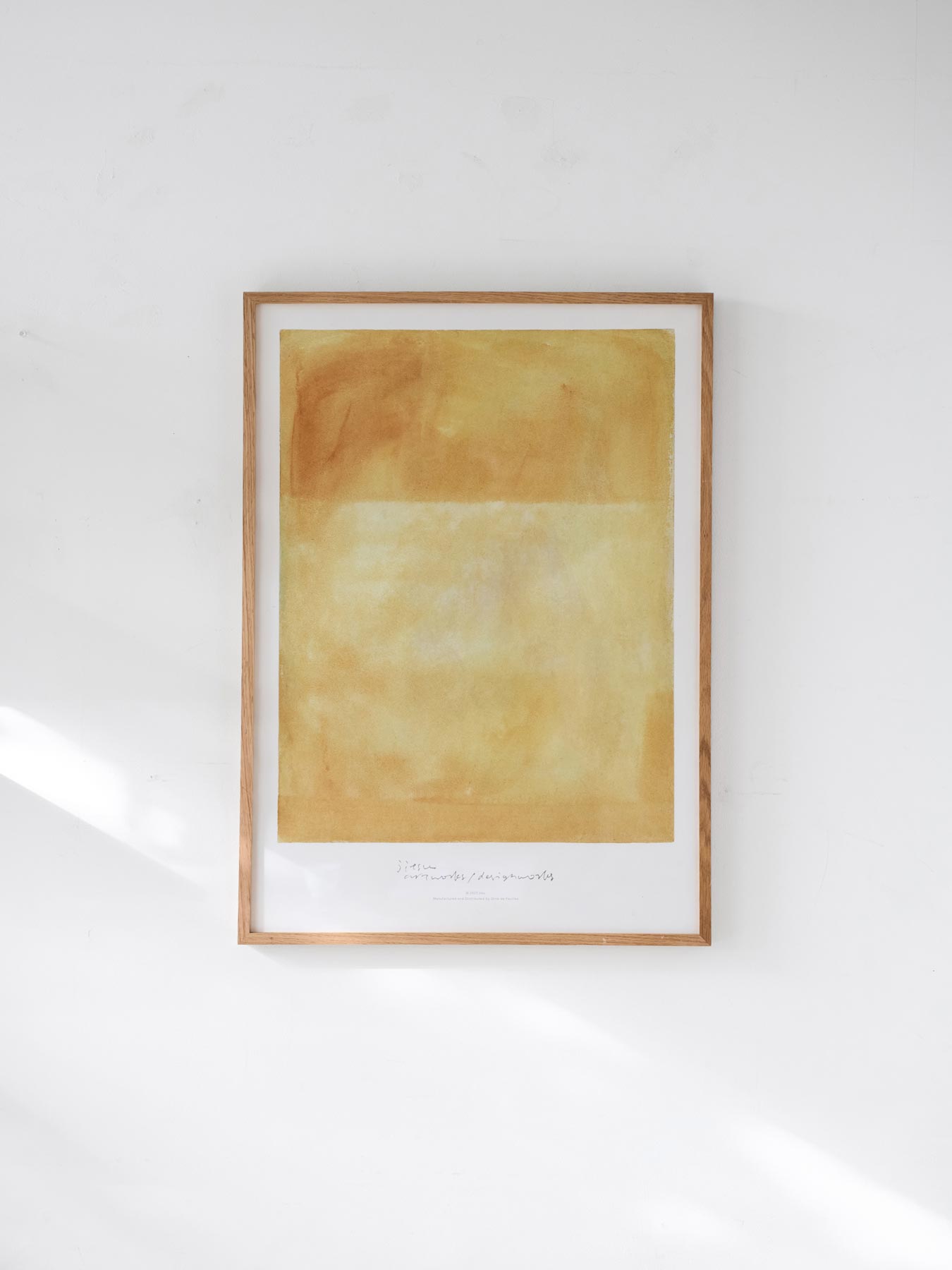 jitsu オリジナルポスター／color composition／yellow（50cm×70cm）