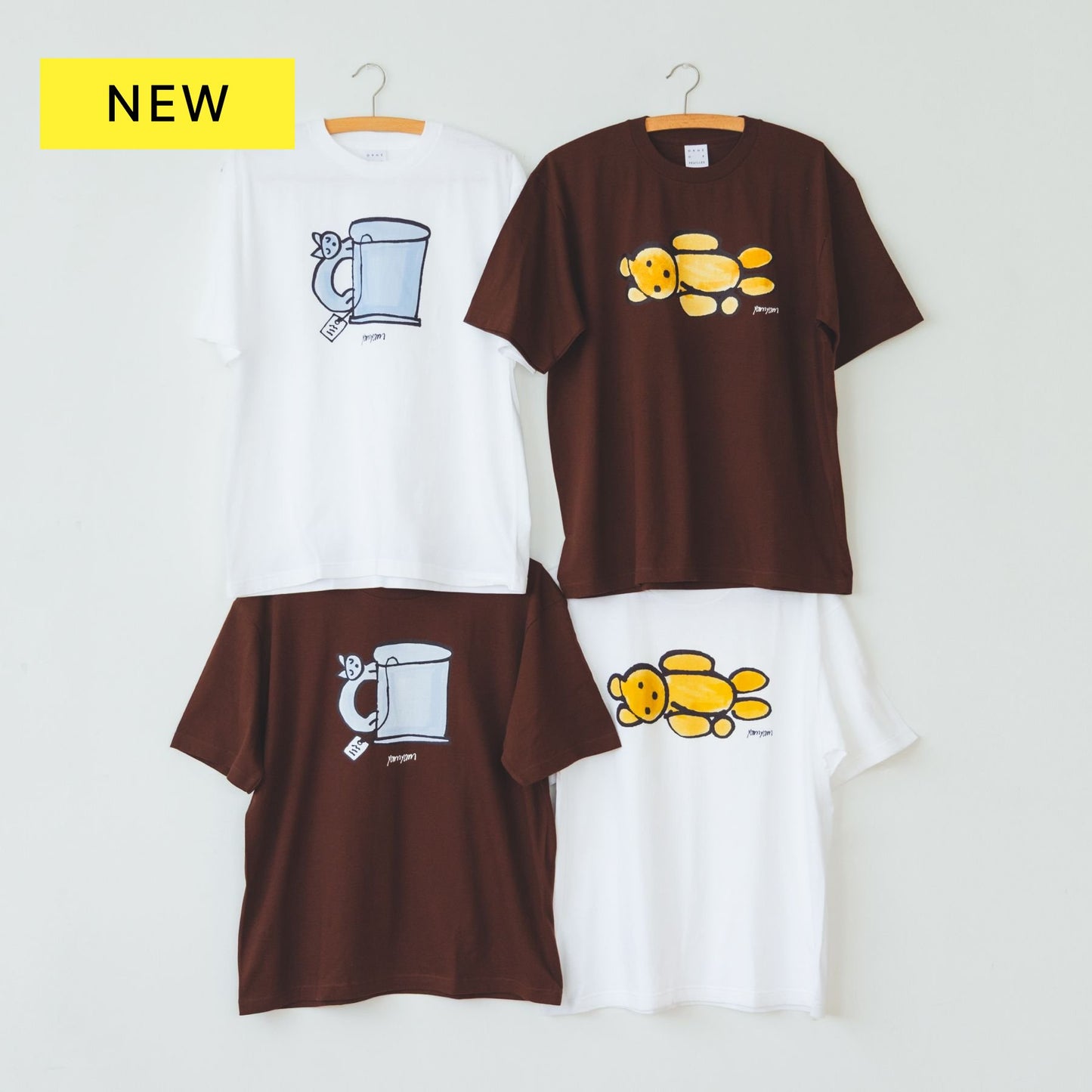 yamyam × Orné de Feuilles ビッグシルエットTシャツ