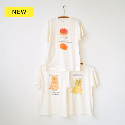 isabelle boinot × Orné de Feuilles Tシャツ