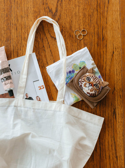 tamaoworld 刺繍ねこ ミニ財布