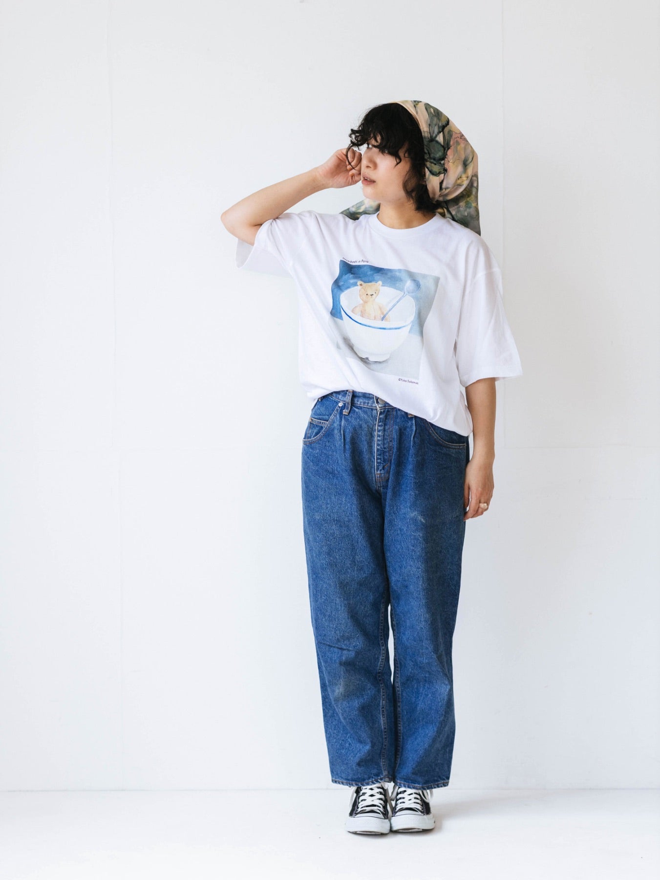 【数量限定】坂巻弓華 × Orné de Feuilles ビッグシルエットTシャツ