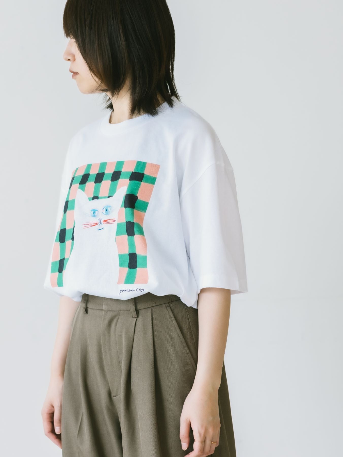 yamasakichiyo × Orneko ビッグシルエットTシャツ