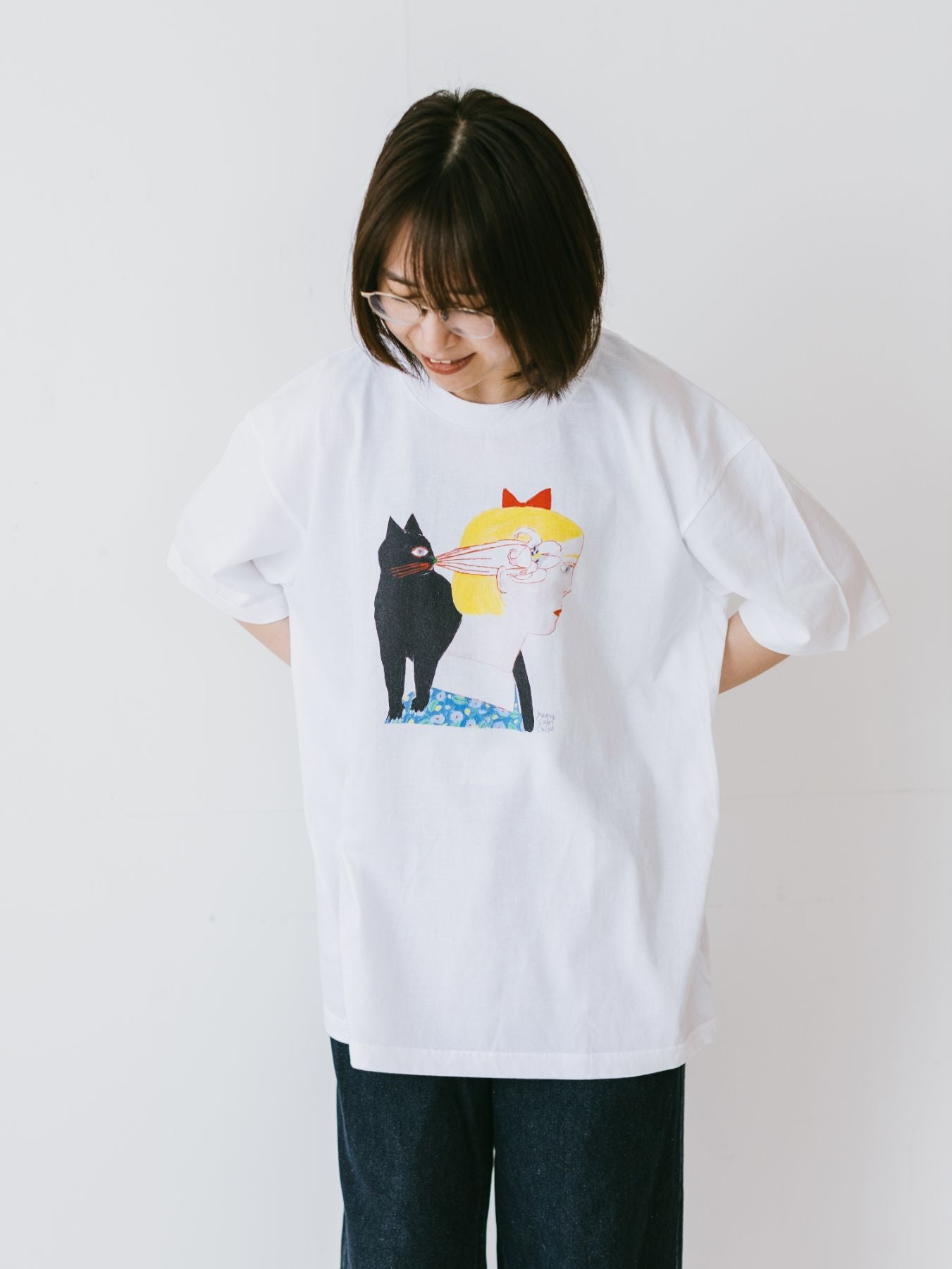 yamasakichiyo × Orneko ビッグシルエットTシャツ