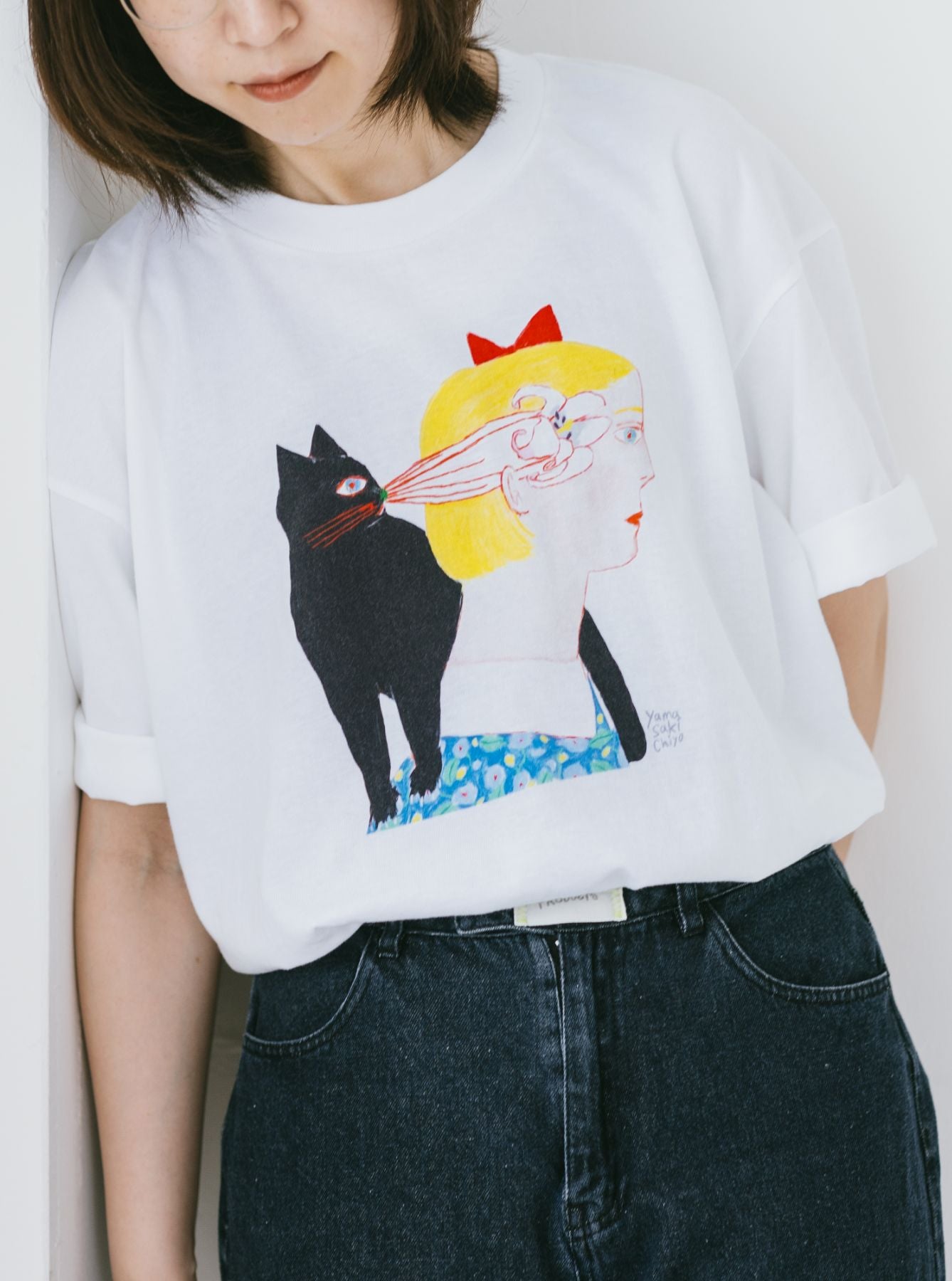 yamasakichiyo × Orneko ビッグシルエットTシャツ