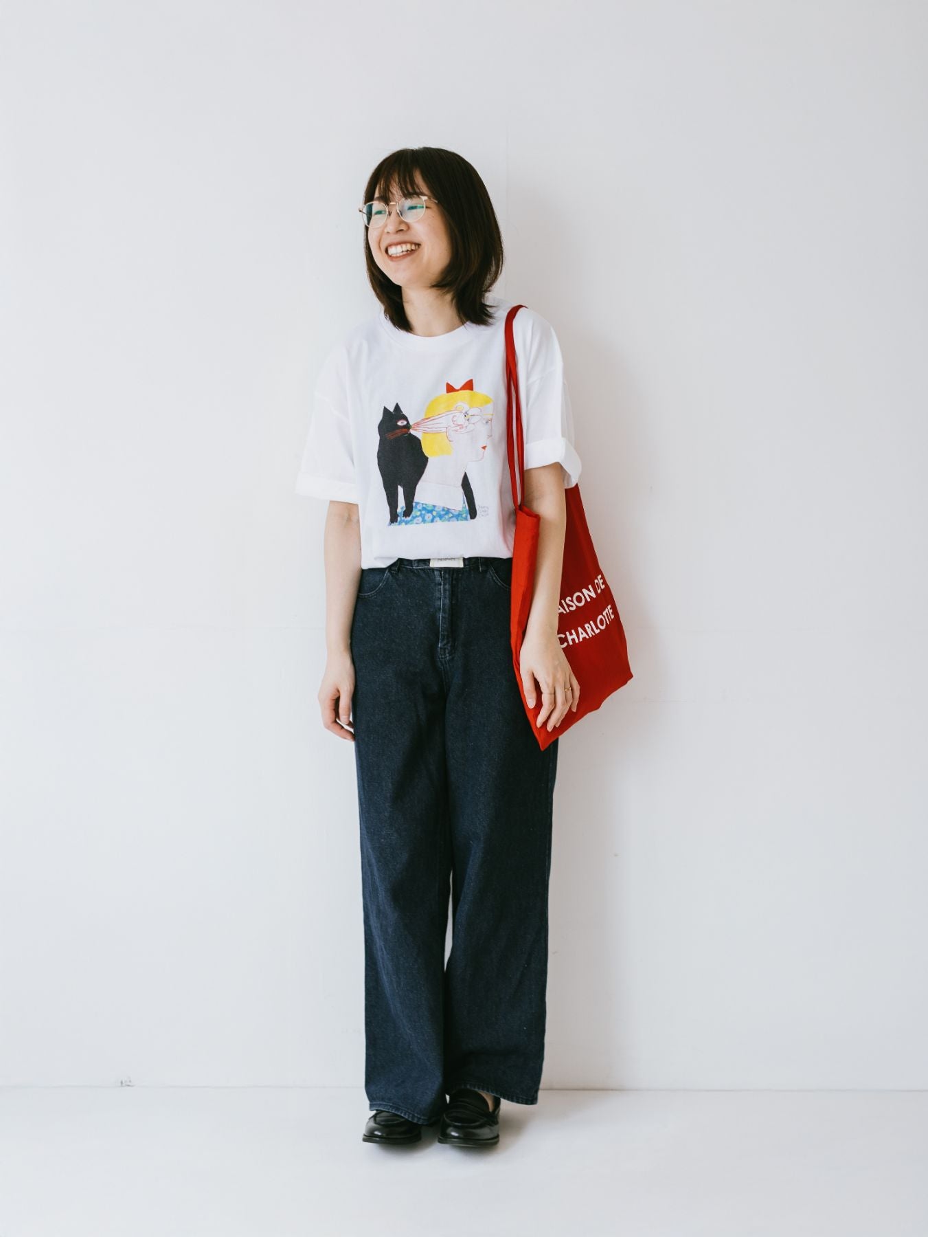 yamasakichiyo × Orneko ビッグシルエットTシャツ
