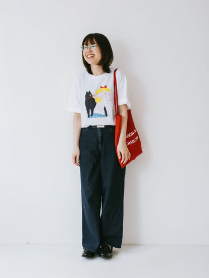 yamasakichiyo × Orneko ビッグシルエットTシャツ