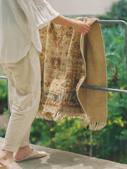 【受注販売】ヴィンテージ調プリントラグ（93×147cm）