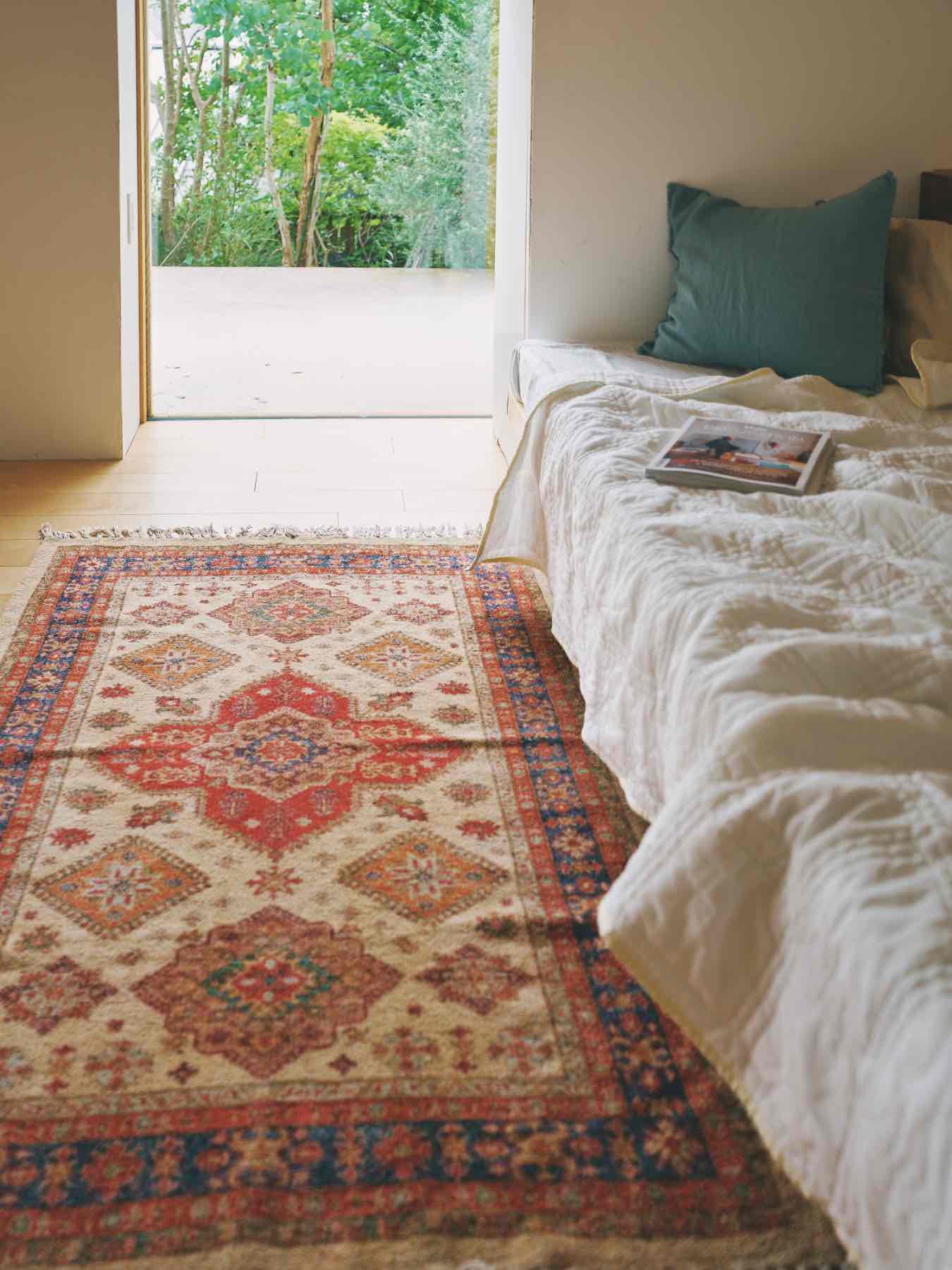 【受注販売】ヴィンテージ調プリントラグ（93×147cm）